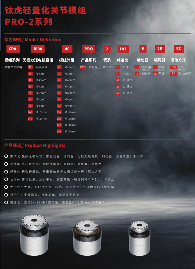 轻量化关节模组
